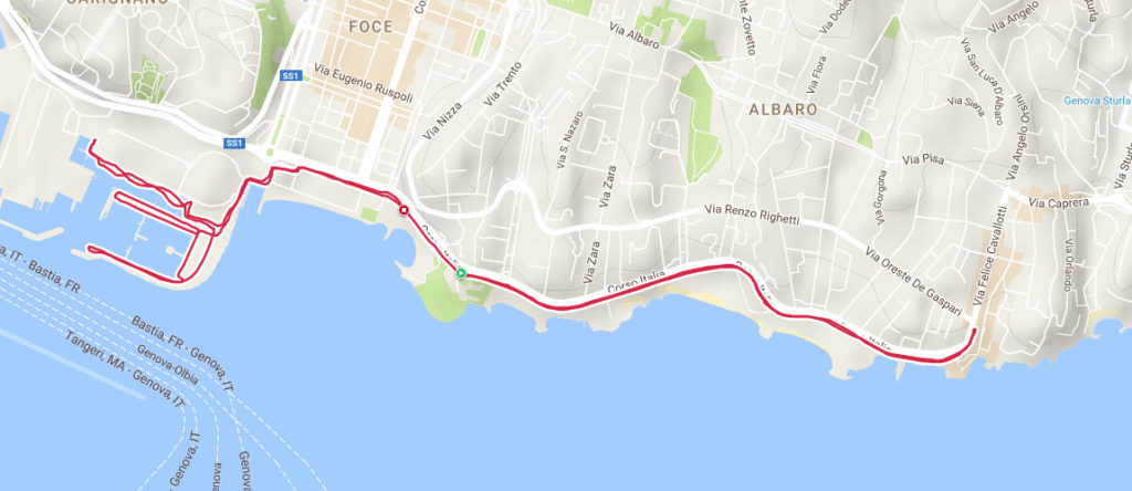 112° Allenamento - Percorso